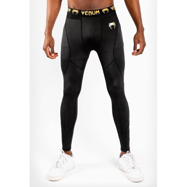 Venum Compressiebroek - G-Fit - Zwart /Goud