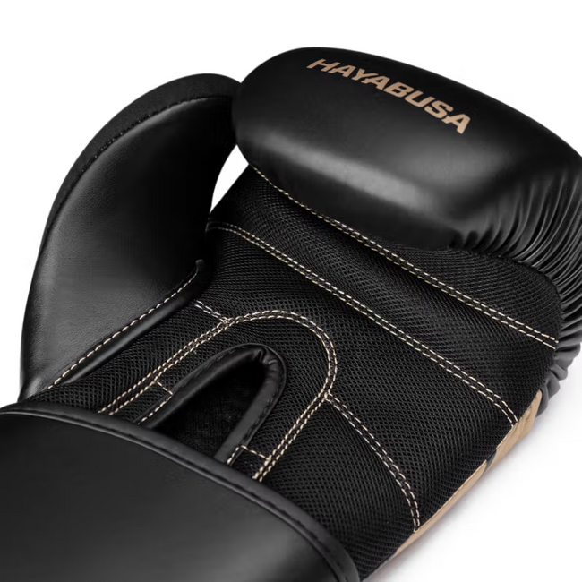 Hayabusa S4 Bokshandschoenen – Zwart/Goud – Boksen & Kickboksen