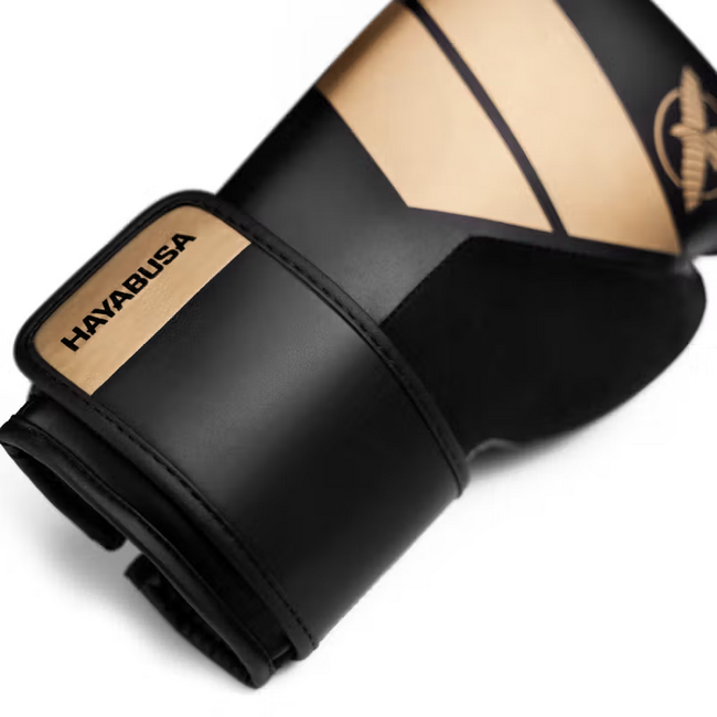 Hayabusa S4 Bokshandschoenen – Zwart/Goud – Boksen & Kickboksen