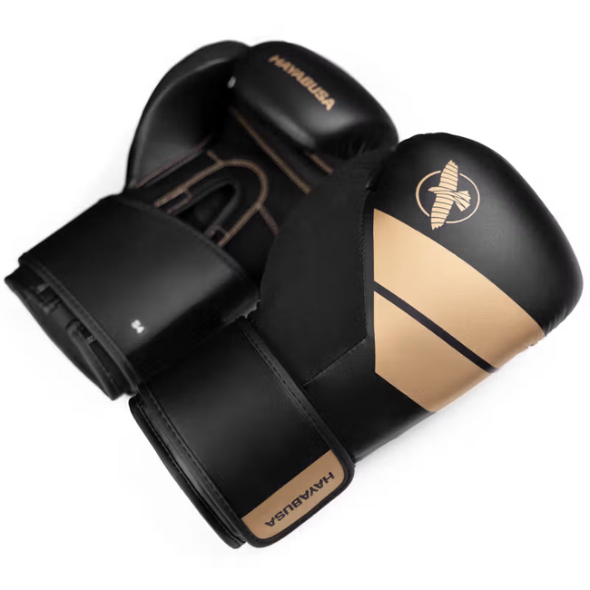 Hayabusa S4 Bokshandschoenen – Zwart/Goud – Boksen & Kickboksen