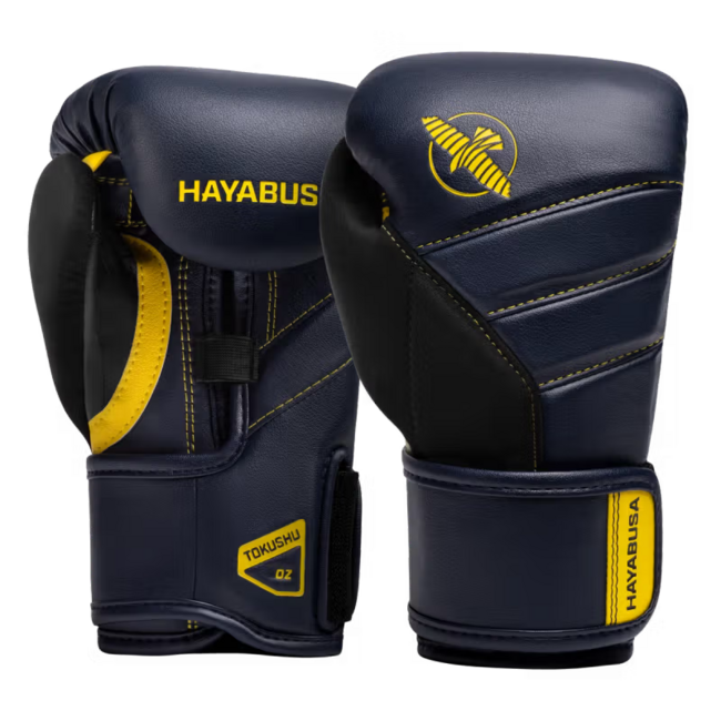 Hayabusa T3 Kids Bokshandschoenen – Navy/Geel
