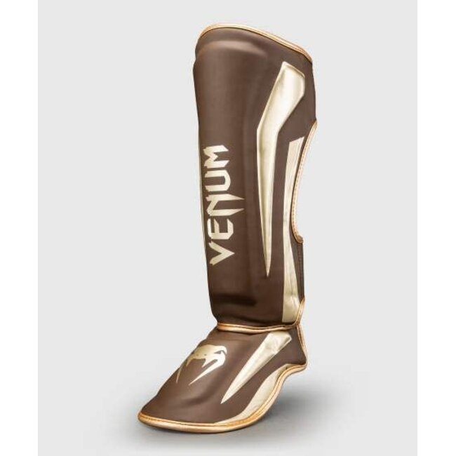 Venum Elite Scheenbeschermers – Donkerbruin