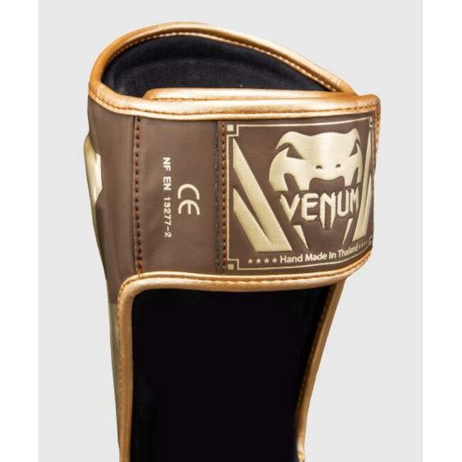 Venum Elite Scheenbeschermers – Donkerbruin