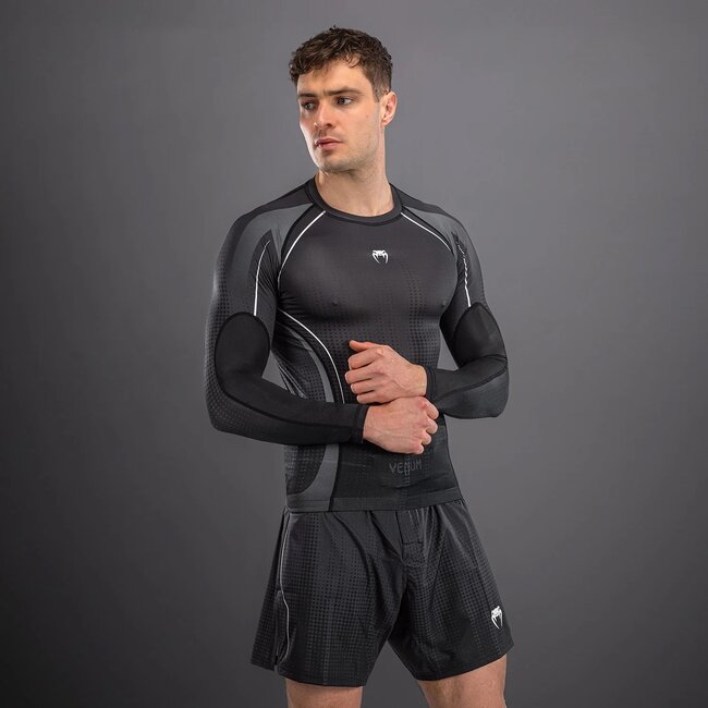 Venum Venum Stealth Long Sleeve Rashguard - Black/White