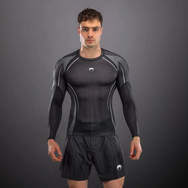 Venum Venum Stealth Long Sleeve Rashguard - Black/White