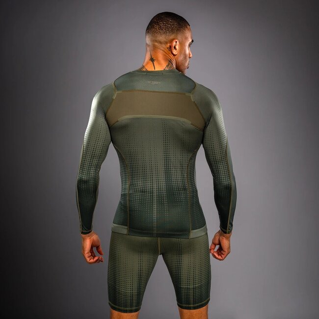 Venum Venum Stealth Long Sleeve Rashguard - Khaki/Dark Green