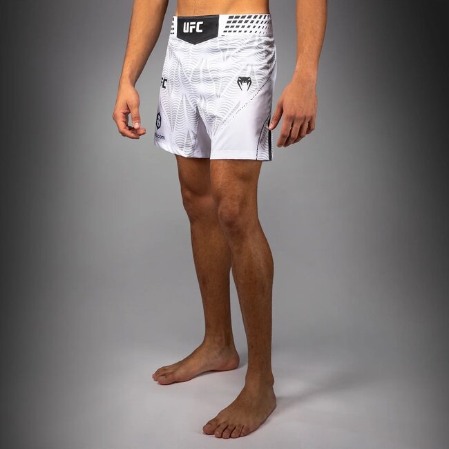 Venum Men's UFC Zenith by Venum White Authentic Fight Night Short Fit Fight Short
