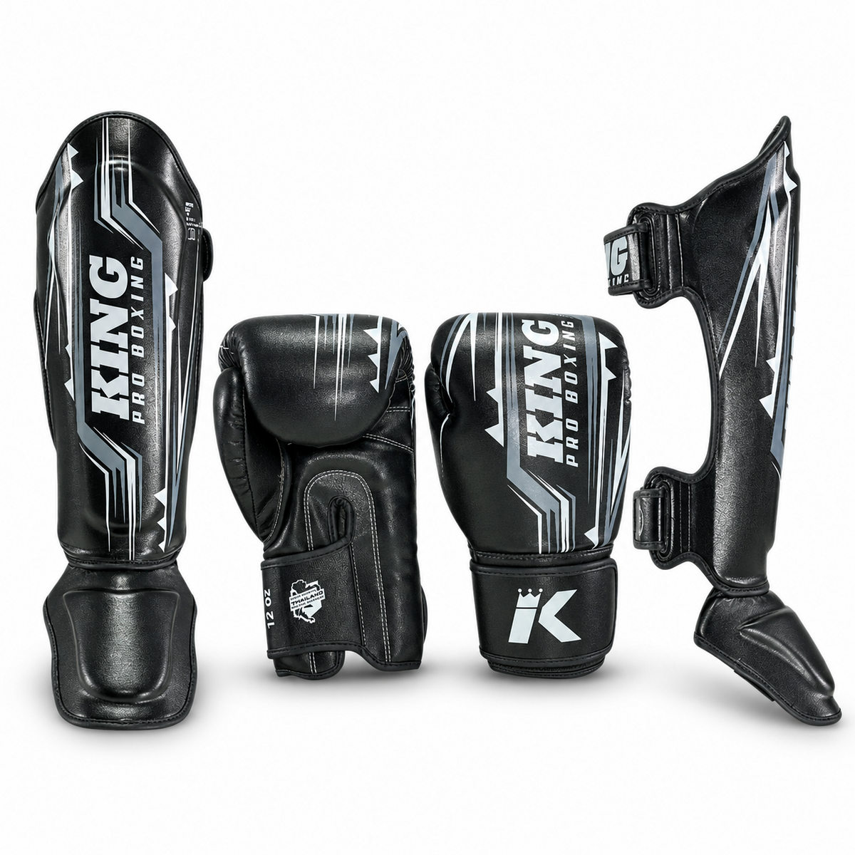 King Pro Boxing Spartan pack de combat – noir/gris