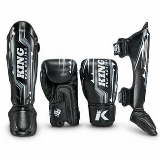 King Pro Boxing Spartan Fightset – Zwart/Grijs