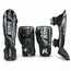 King Pro Boxing Spartan Fightset – Bokshandschoenen en Scheenbeschermers – Zwart/Grijs