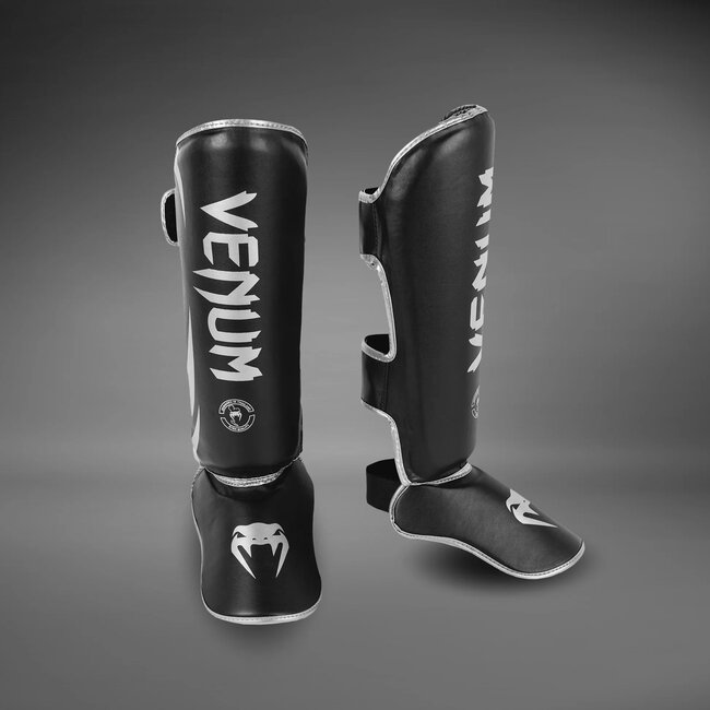 Venum Challenger Scheenbeschermers – Zwart/Zilver