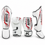 King Pro Boxing Spartan Fightset – Bokshandschoenen en Scheenbeschermers – Wit/Rood/Zwart
