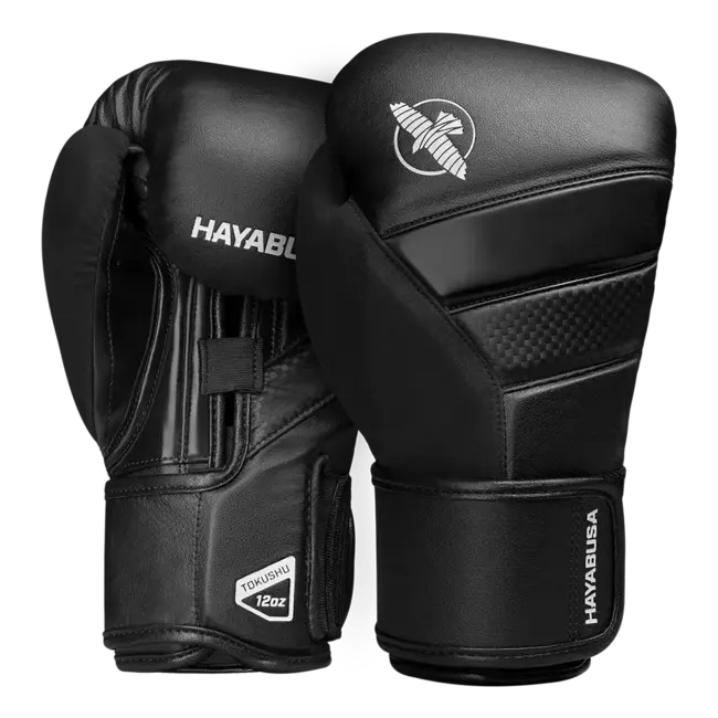 Hayabusa T3 Fightset – Bokshandschoenen en Scheenbeschermers – Zwart
