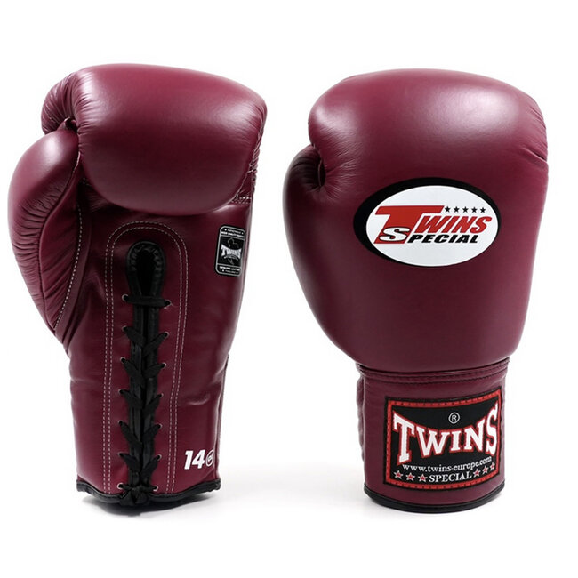 Twins Special BGLL-1 Maroon – Bokshandschoenen met Veters