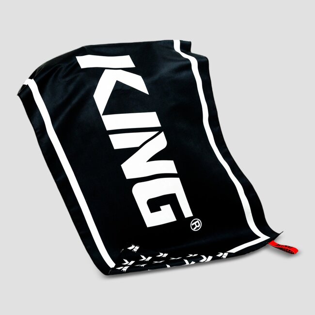 King Pro Boxing Ring Ready Sporthanddoek – Zwart – 50 × 90 cm