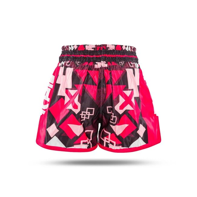 King Pro Boxing Abstract 2 Muay Thai Short – Roze/Zwart