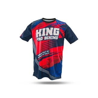 King Pro Boxing Flag Tee 2 Dry-fit T-shirt – Blauw