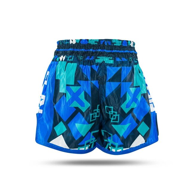 King Pro Boxing Abstract 1 Muay Thai Short – Blauw