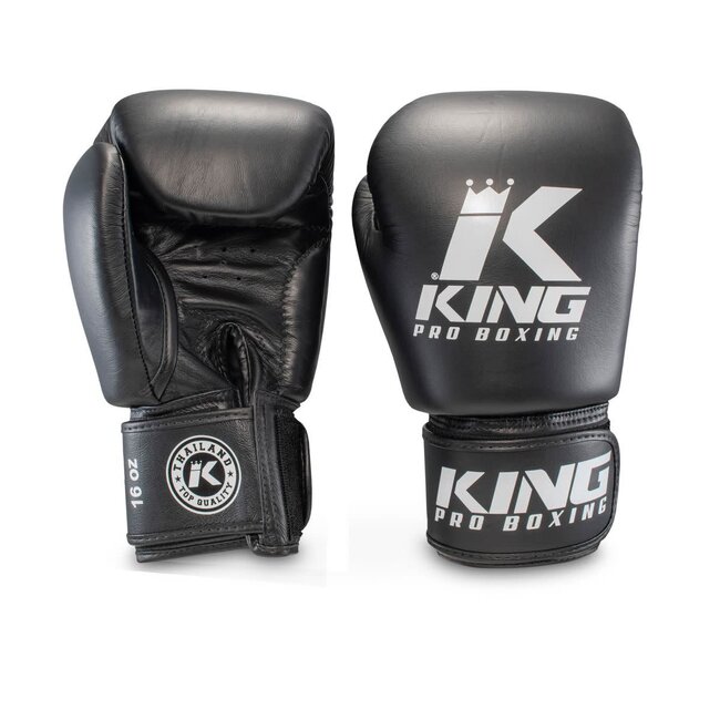 King Pro Boxing bokshandschoenen - KPB/BGVL 3 - Zwart