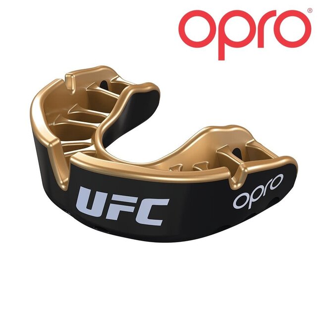 UFC gebitsbescherming - OPRO GOLD - BLACK METAL/GOLD