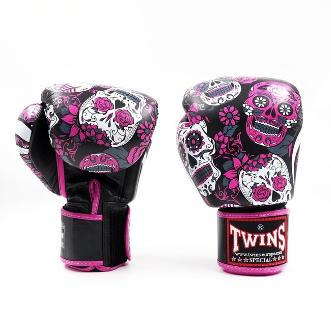 Twins Special FBGVL 3 Skull Bokshandschoenen – Roze voor Boksen, Kickboksen en Muay Thai