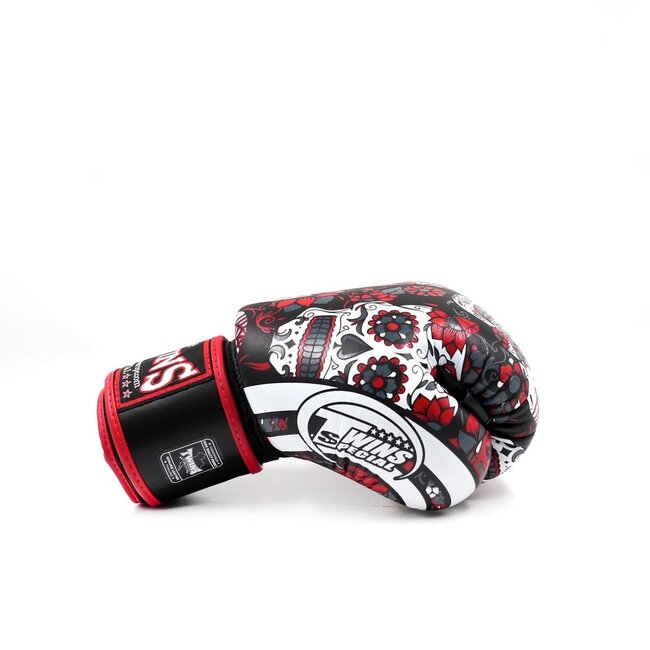 Twins Special FBGVL 4 Skull Red Bokshandschoenen – Zwart/Rood