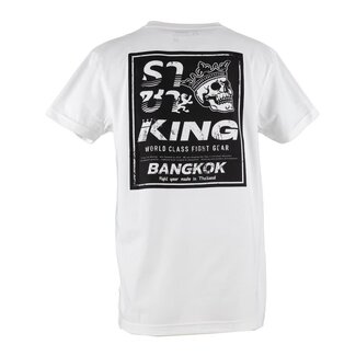 King Pro Boxing Skull 01 T-shirt – Wit