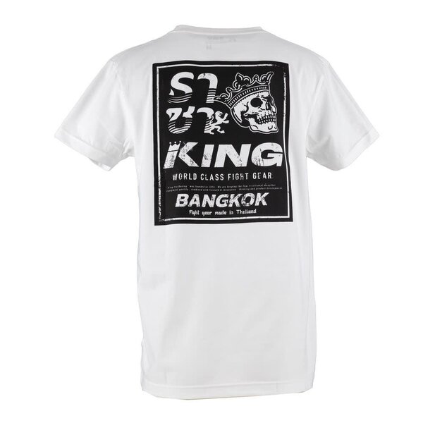 King Pro Boxing Skull 01 T-Shirt – Weiß