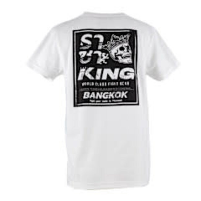 King Pro Boxing Skull 01 T-shirt – Wit