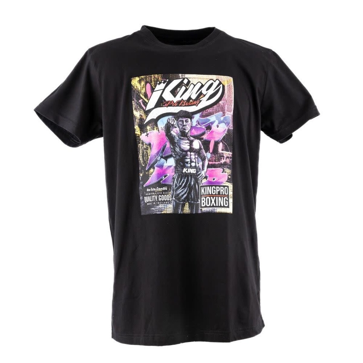 King Pro Boxing Comic 01 T-shirt – noir