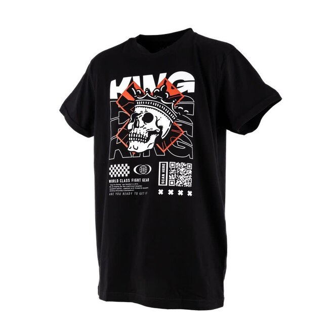 King Pro Boxing Skull 02 T-shirt – Zwart