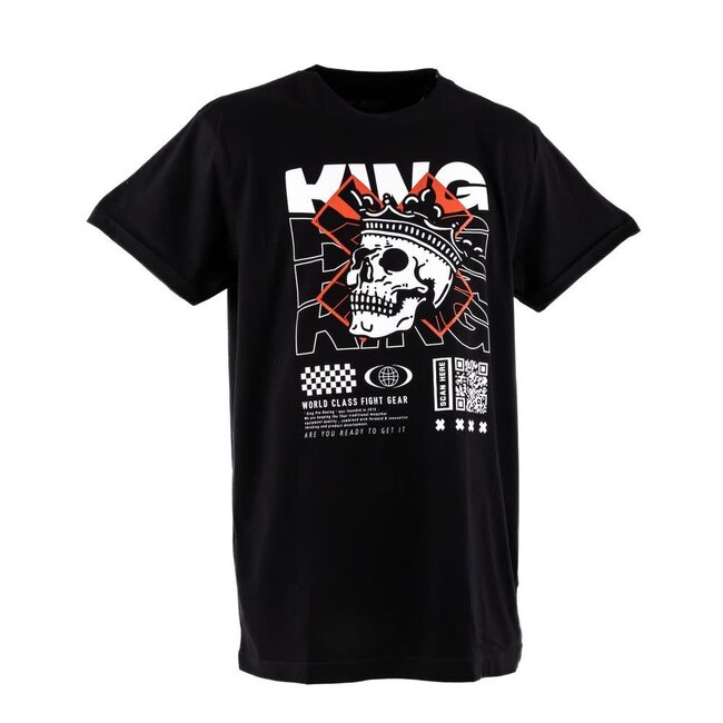 King Pro Boxing Skull 02 T-shirt – Zwart