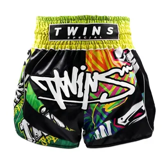 Twins Special Twins TTBL Graffiti Muay Thai Short – Zwart