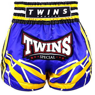 Twins Special Twins TTBL Racing Muay Thai Short – Blauw/Geel