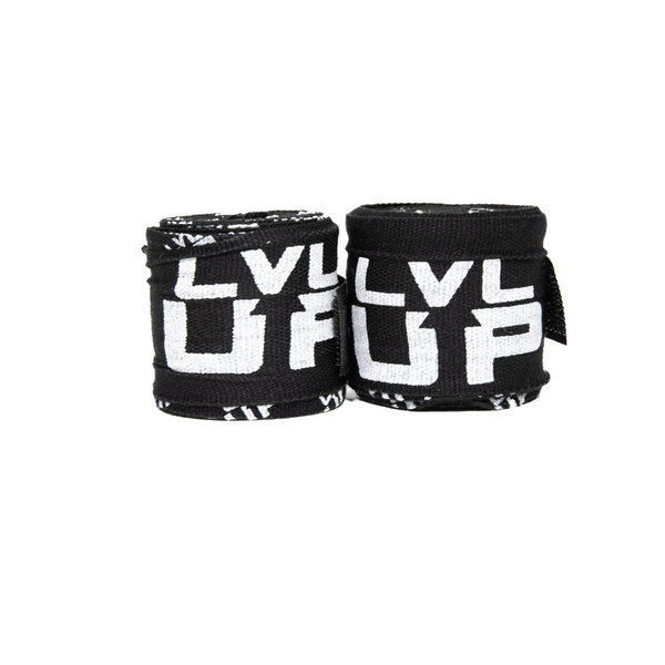 LVL-UP BPC bandes de boxe 460 cm – noir