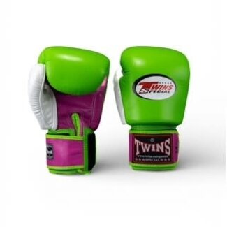 Twins Special Twins BGVL 3-3T Bokshandschoenen – Donkerroze/Groen/Wit