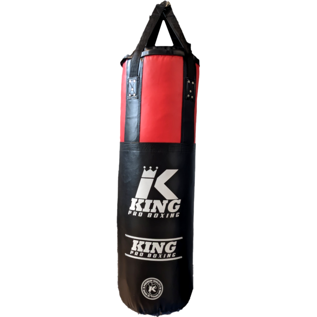 King Pro Boxing King Pro Boxing Bokszak 180 cm – Ongevuld – Zwart/Rood