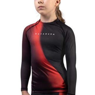 Hayabusa Apex Nova Rashguard Kids Lange Mouw – Eclipse Red