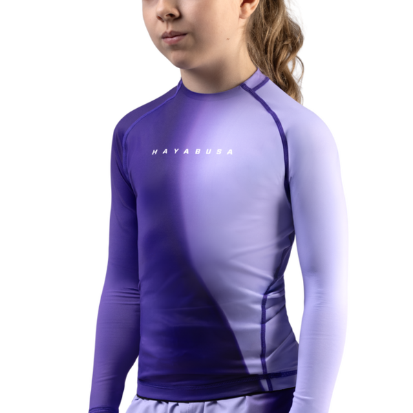 Hayabusa Apex Nova Rashguard enfant manches longues – Cosmic violet