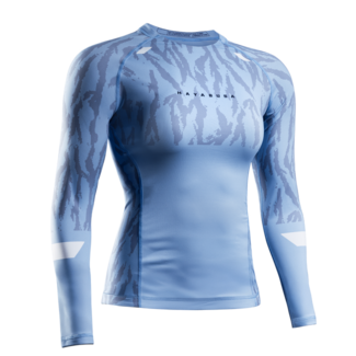 Hayabusa Apex Vantage Rashguard Dames Lange Mouw – Crystal Blue