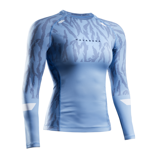 Hayabusa Apex Vantage Rashguard femme manches longues – Crystal bleu