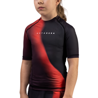 Hayabusa Apex Nova Rashguard Kids Korte Mouw – Eclipse Red