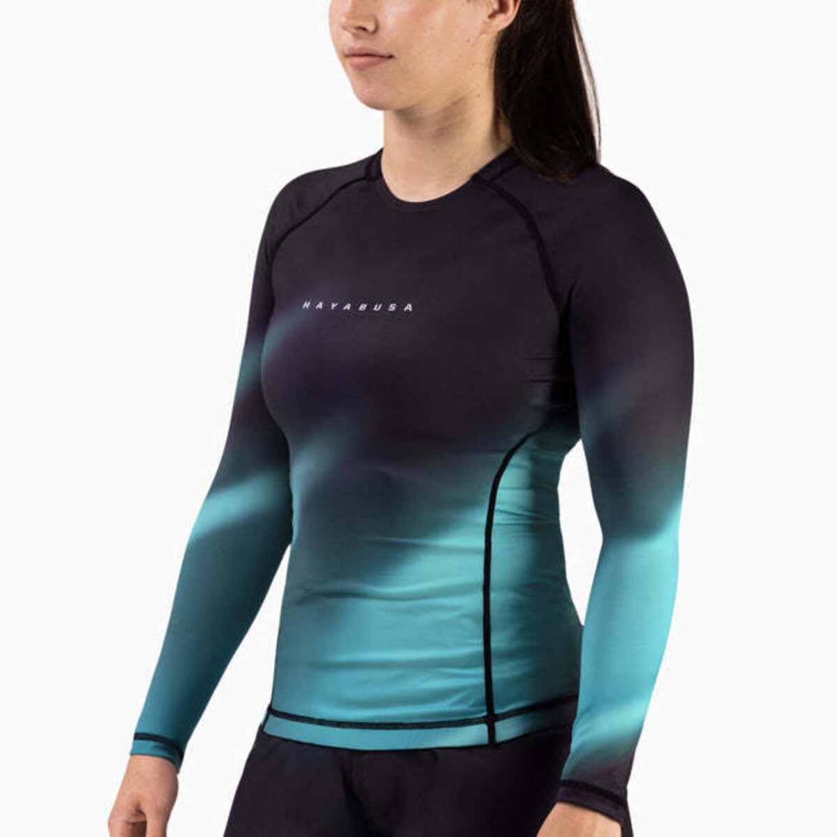 Hayabusa Apex Nova Rashguard femme manches longues – Aurora Teal