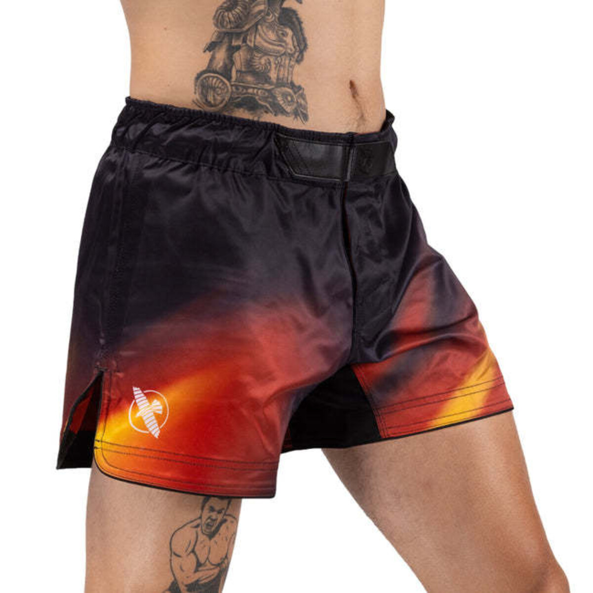 Hayabusa Apex Nova short de combat homme Mid-Thigh – Sunburst Orange