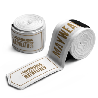 Hayabusa Mayweather Deluxe Bandages 180 inch – Wit/Goud