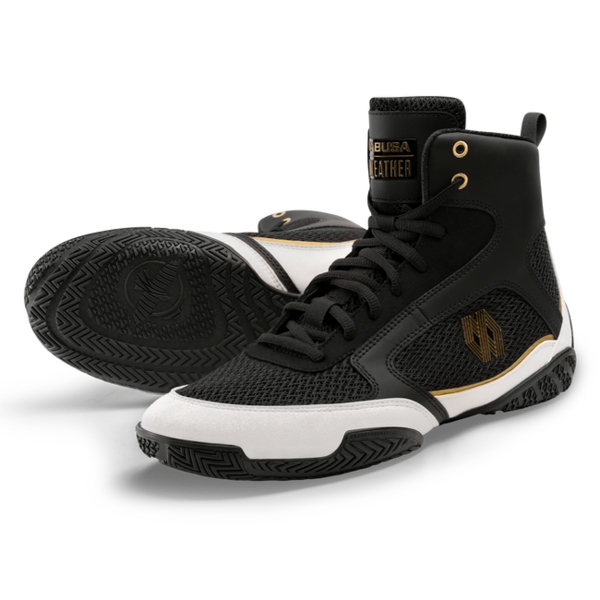 Hayabusa Mayweather Champ chaussures de boxe – noir/or