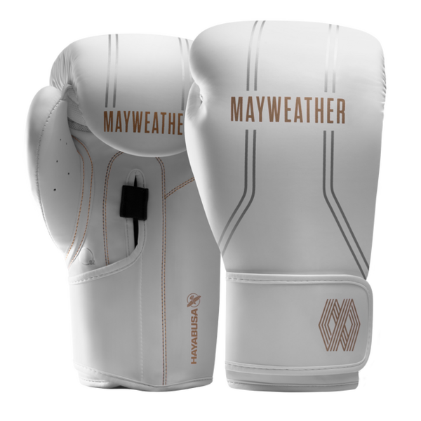 Hayabusa Mayweather Contender gants de boxe – blanc/or