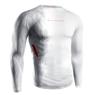 Hayabusa Apex Vantage Rashguard Heren Lange Mouw – Ash White