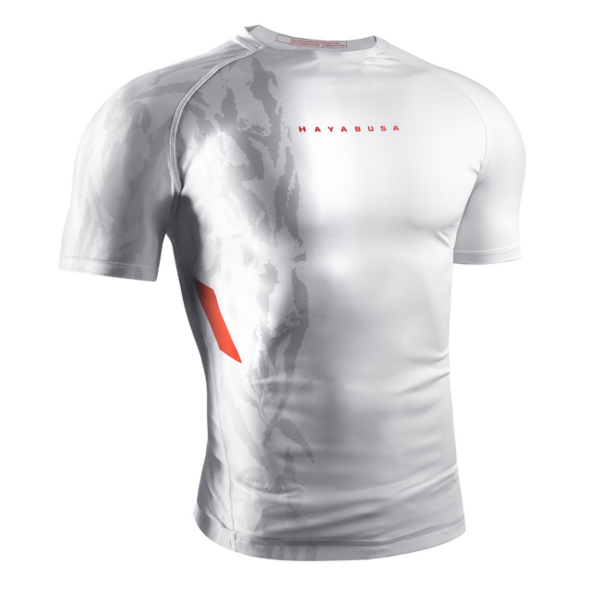 Hayabusa Apex Vantage Rashguard homme manches courtes – Ash blanc