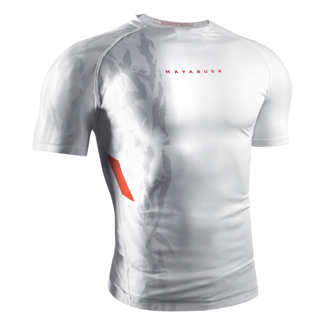 Hayabusa Apex Vantage Rashguard Heren Korte Mouw – Ash White